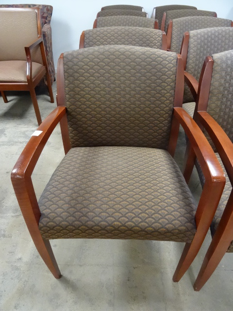 5 Matching Wood Framed Side Chairs