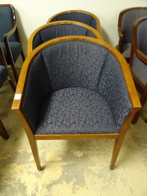 3 Matching Wood Framed Side Chairs