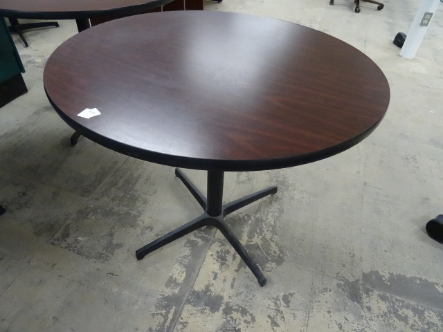 36 Round Table with Metal Base