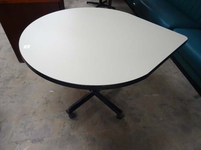 Tear Drop Table on Wheels 42