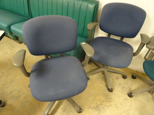 2 Matching Office Chairs on Wheels