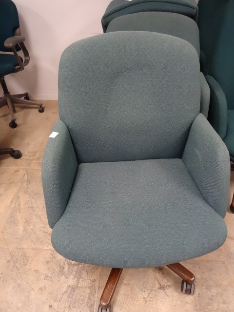 4 Matching Office Chairs on Wheels