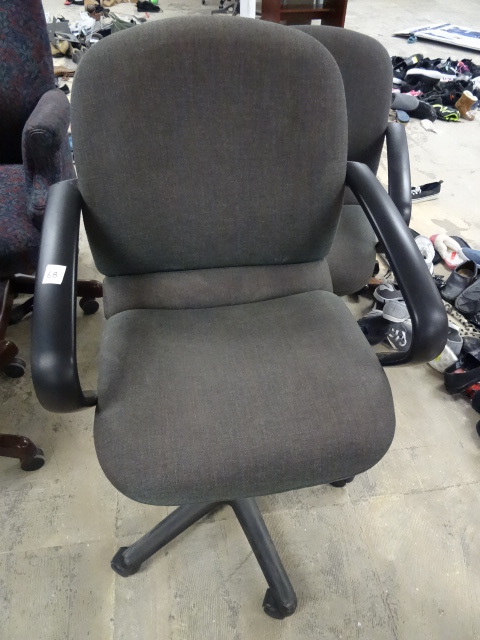 2 Matching Office Chairs on Wheels