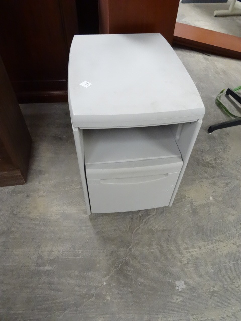 Plastic File Cabinet with Storage