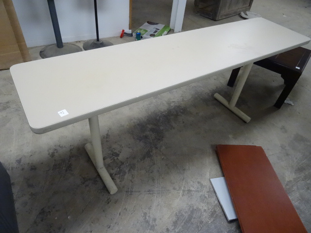 Metal Base Table 72 X 18 X 29