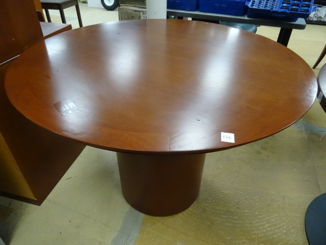 42 Round Wood Table