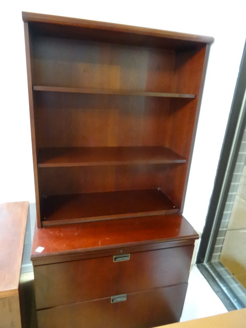 2 Drawer Office Lateral File Book Case