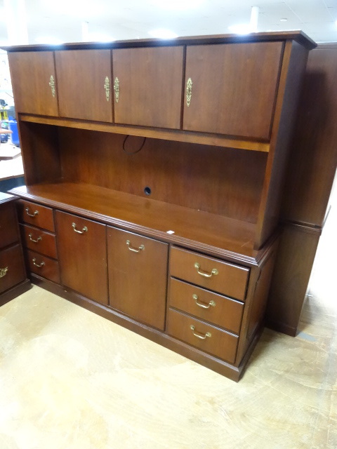 Office Credenza with Hutch