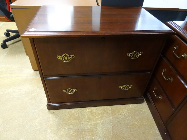 Wood 2 Drawer Lateral File Cabinet