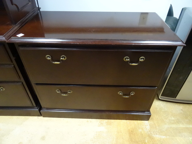 Wood 2 Drawer Lateral File Cabinet
