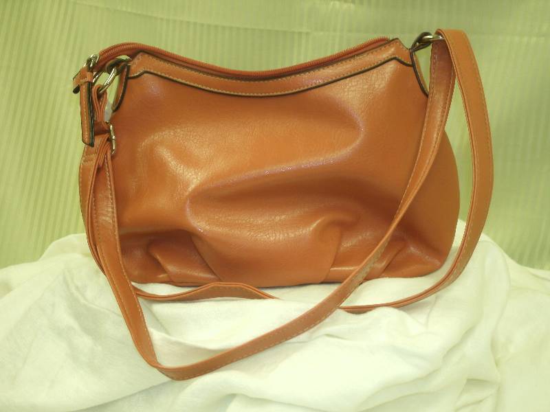 lot 2 image: Salmon Color Purse w adjustable strap