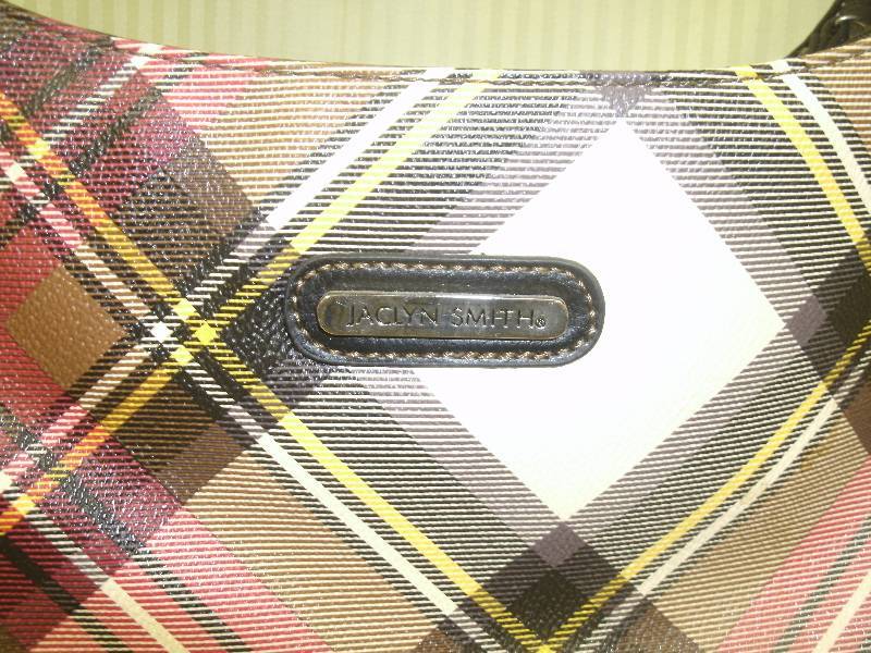 lot 27 image: Jaclyn Smith Plaid Purse