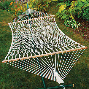 lot 27 image: Algoma 2-Person Cotton Rope Hammock