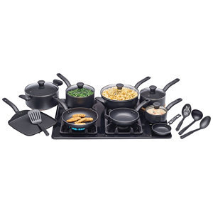 lot 35 image: T-fal Initiatives 18-pc. Nonstick Cookware Set