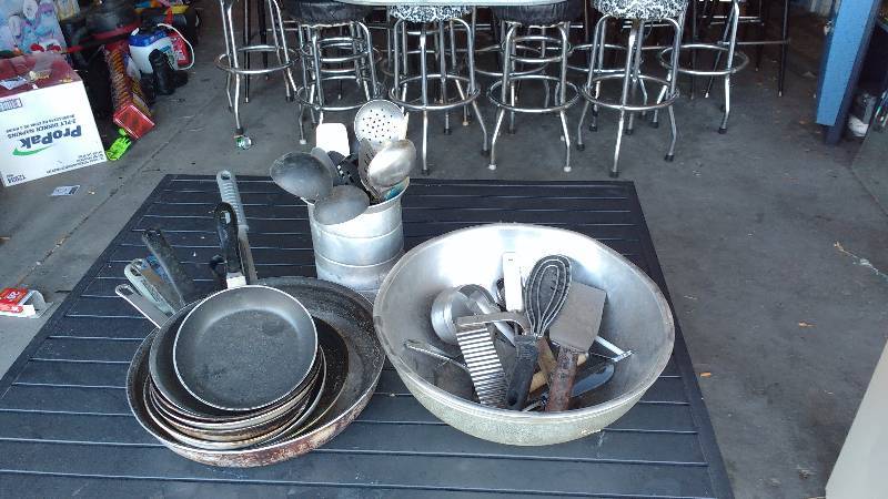 Misc. Lot Utensils, pans, bowls