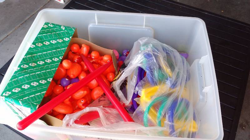 Tote of Rubber Ducks