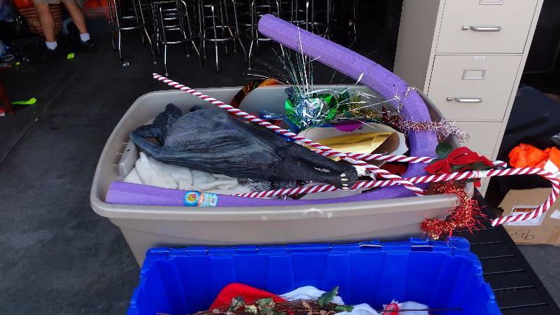 2 Totes of Christmas Decorations