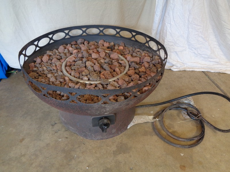 New Steel Propane Fueled Firepit