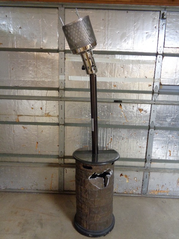 New  Damaged Propane Heater with Stand