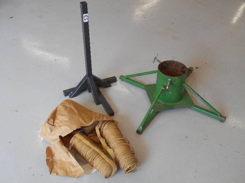 lot 53 image: Lot Of (2) Heavy Duty Steel Stands...