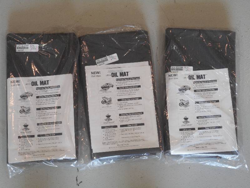 lot 73 image: (3) New 3x4 Abzorb Oil Mats ...
