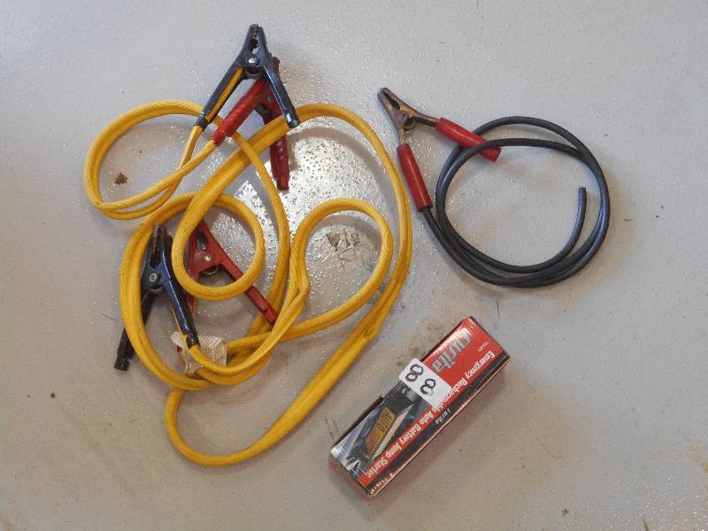 lot 88 image: (1) Set Of Jumper Cables & (1) Batt...