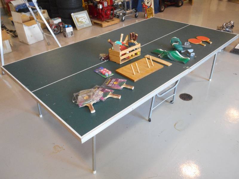 lot 111 image: Full-Sized Foldable Ping-Pong Table...