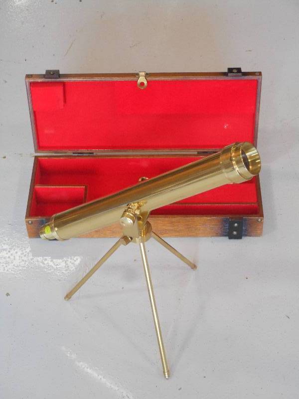 lot 123 image: Tasco 40x50 Telescope Set With Case...