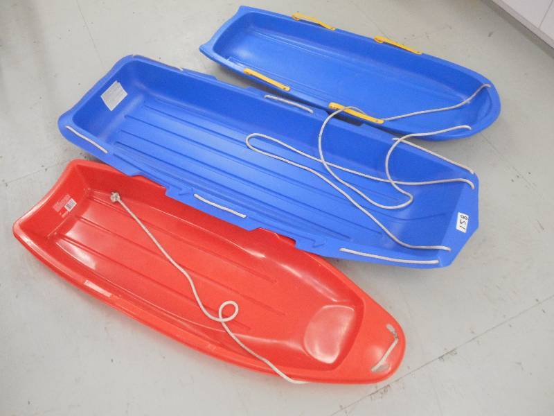lot 158 image: Lot Of (3) Snow Sleds ...