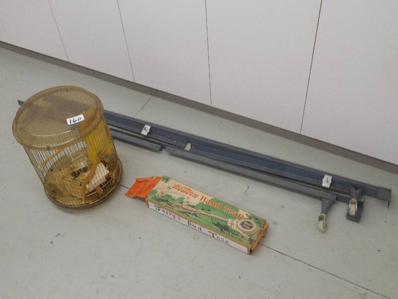 lot 160 image: Lot Of Bird Cage, Target Thrower, ...