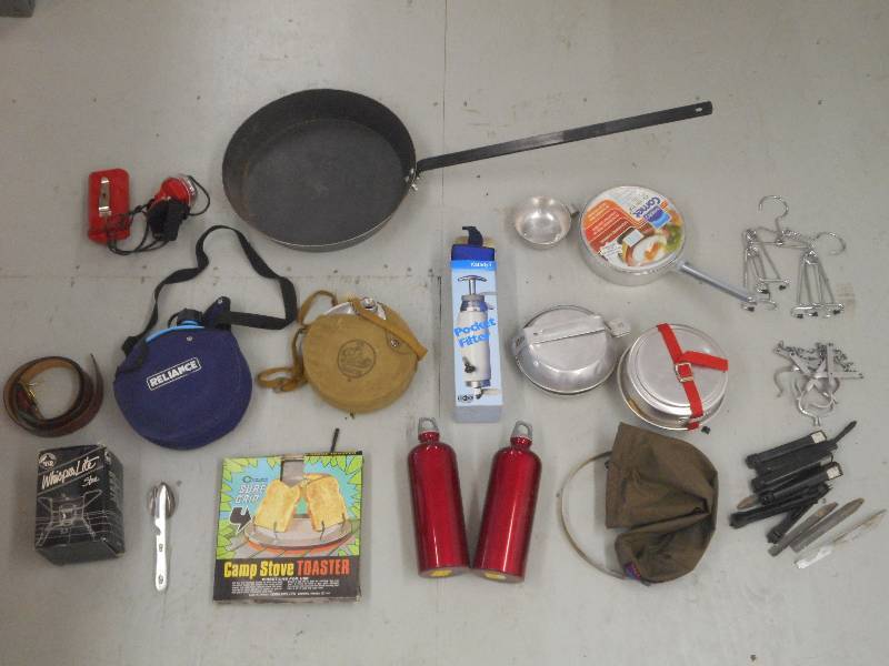 lot 177 image: Lot Of Camping Cookware, Canteens,...