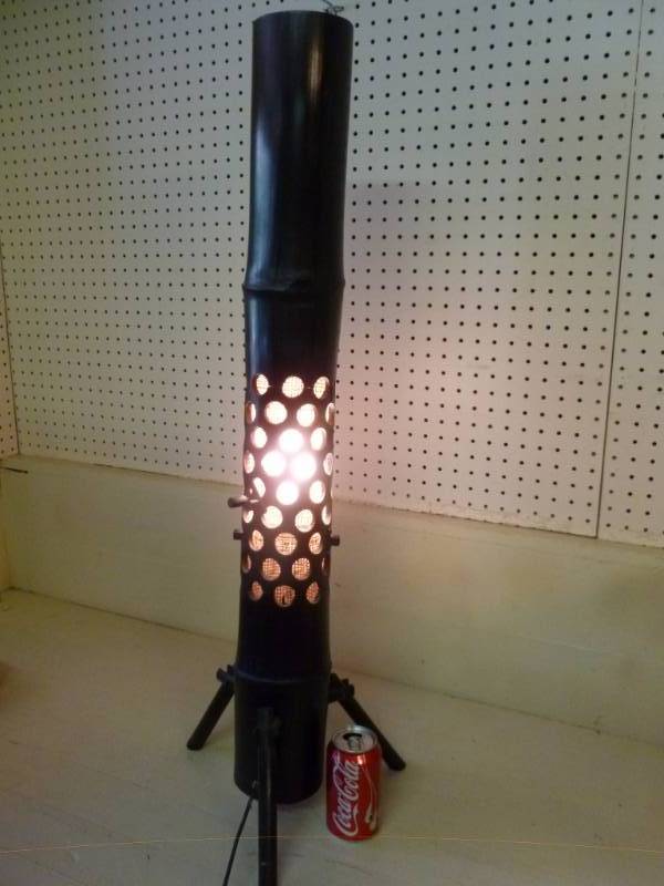 lot 51 image: Large Bamboo Lamp