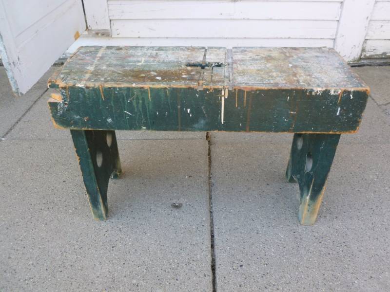lot 151 image: Wooden Shop Bench