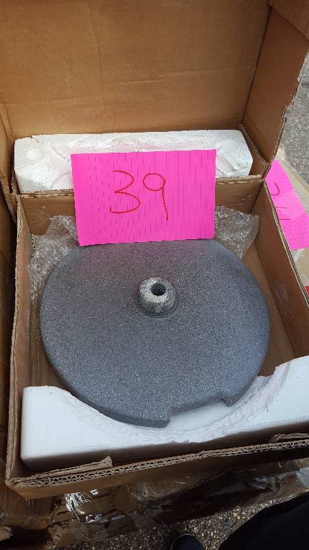 lot 39 image: BW30 30-lb. Umbrella Stand Add-On Weight