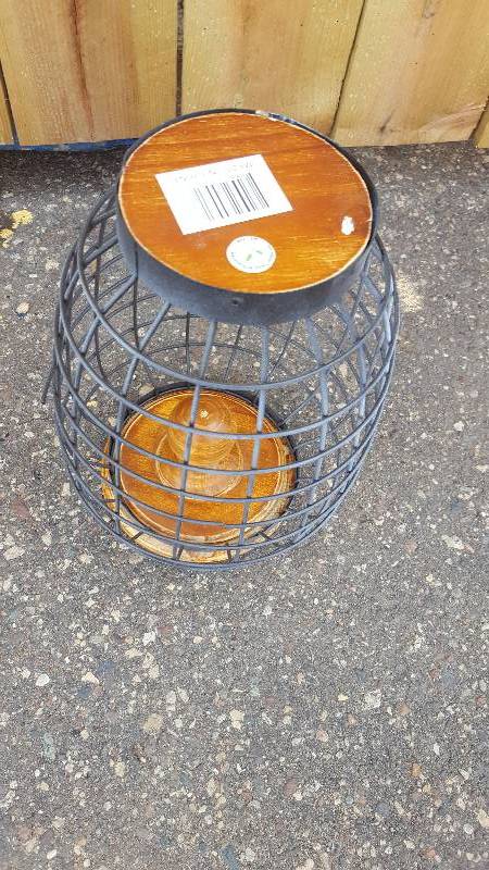 lot 50 image: Smart Home Brown Metal Storage Jar
