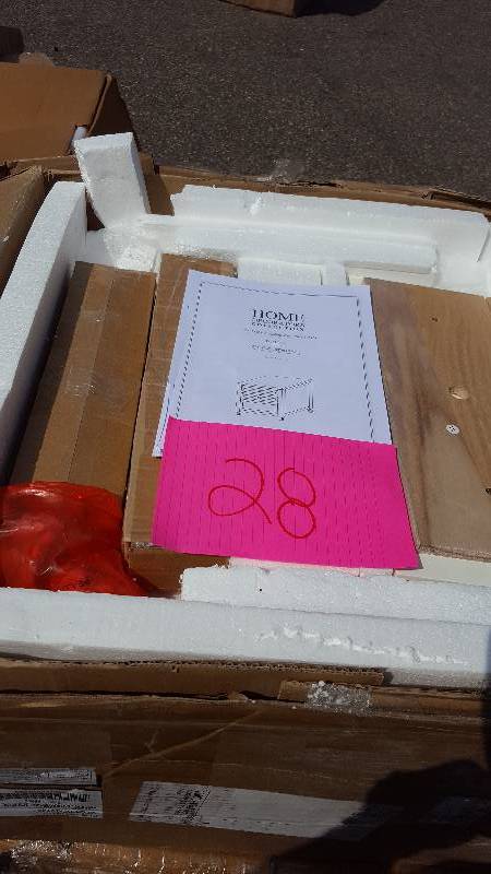 lot 28 image: Martha Stewart Living Craft Space 3-Drawer 24Hx21W Picket Fence New