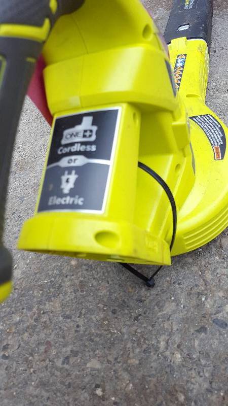 Ryobi ONE 150 mph 200 CFM 18-Volt Lithium-Ion Hybrid Cordless or Corded BlowerSweeper - Battery and Charger Not Included