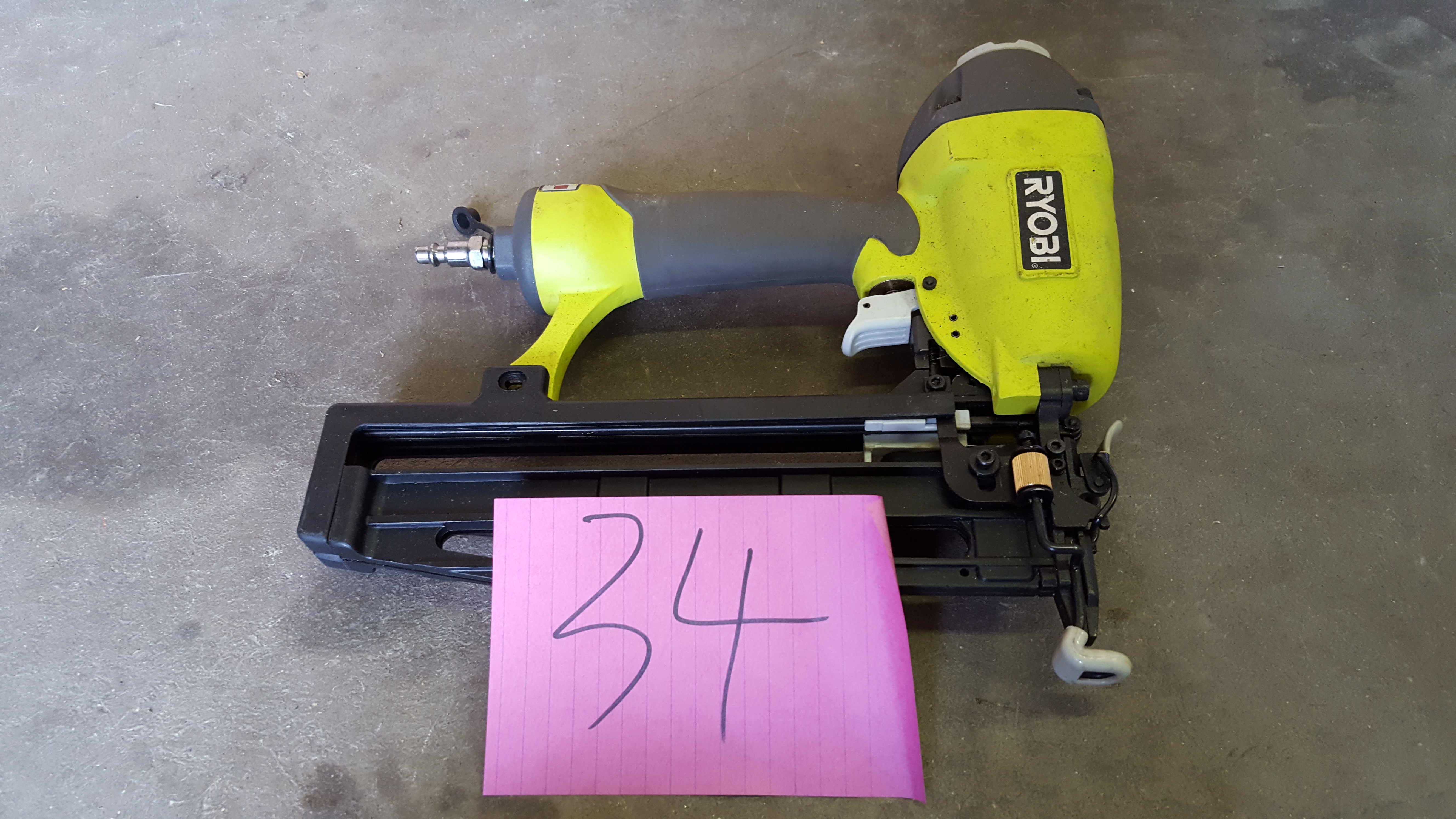 Ryobi Corded Brad Nailer 2-18 Inch Nail 18 Gauge Air Pneumatic