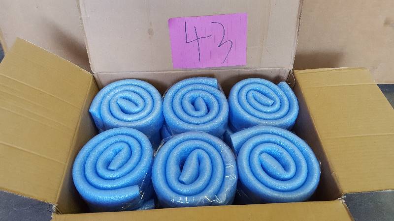 33 Inch Trampoline Pole Foam sleeves, fits for 1 Diameter Pole - Set of 12 -Blue