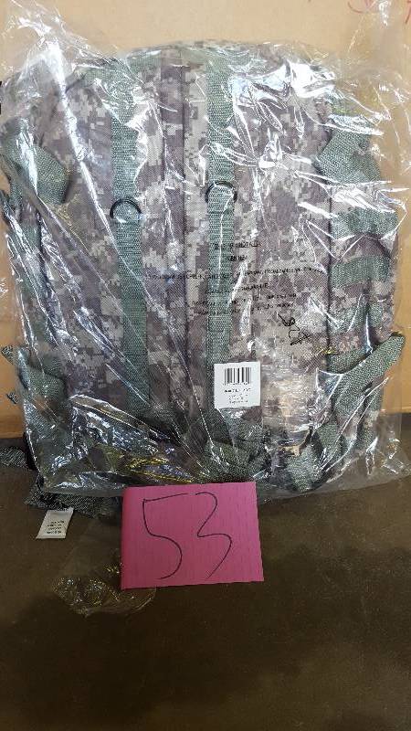 Heavy-Duty Water Resistant Digital Camo Army Backpack Multiple Zippered Pockets