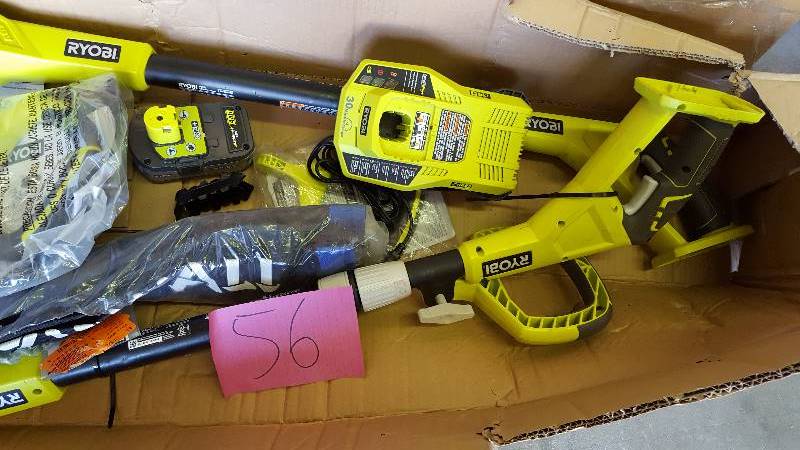 Assorted Ryobi Outdoor Tools includes 1 battery and 1 Charger