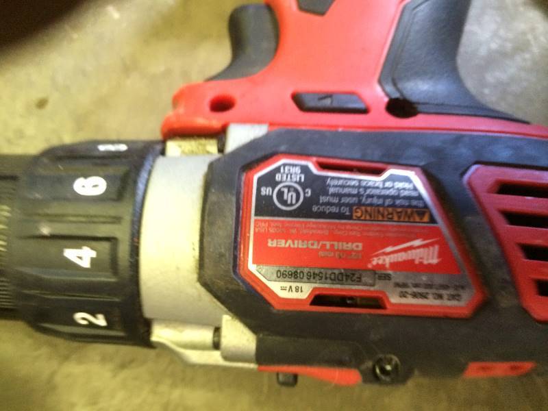 Lot of Milwaukke Drill drivers and impact M18 Tools1 battery and charger in working condition