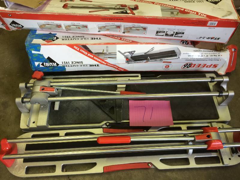 2 Rubi Tile Cutters missing pins