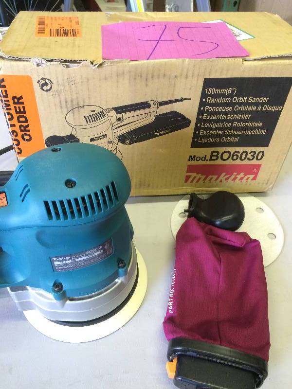 Makita BO6030 Random Orbit Sander 6 Inch  152mm 240V New