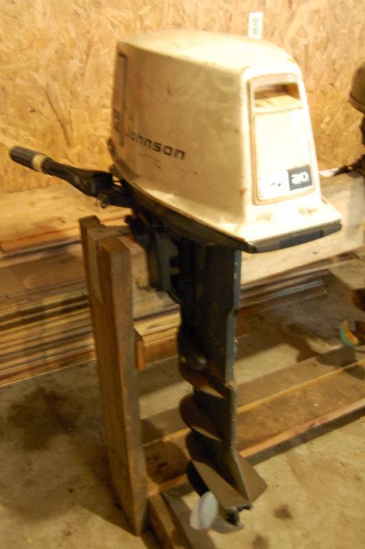 Boat Motor with Stand