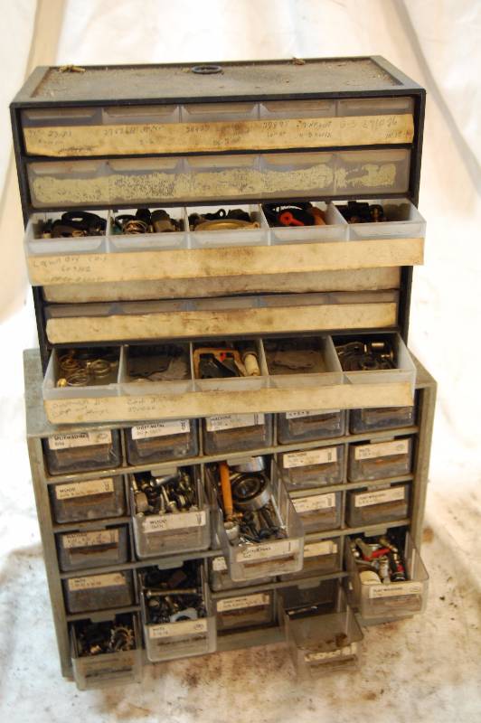 Storage Containers with Misc Hardware