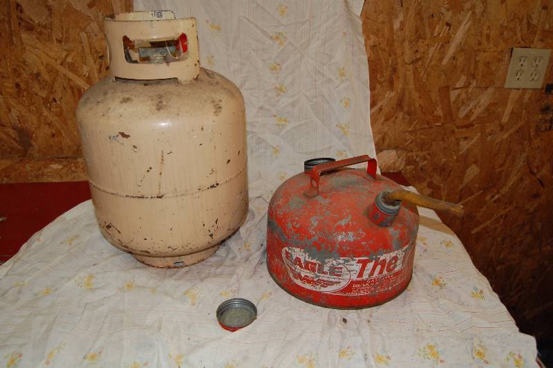 Propane Tank and Gas Can