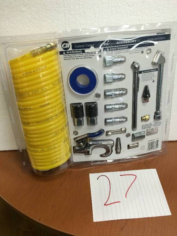 lot 27 image: Campbell Hausfeld 20 Piece Accessory kit  MP6041
