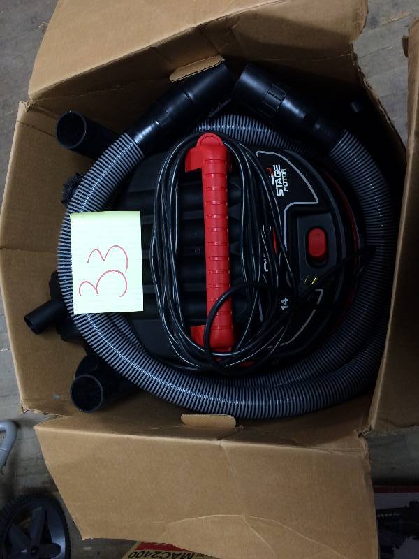 lot 33 image: Ridgid 14 Gal. HEPA WetDry Vacuum