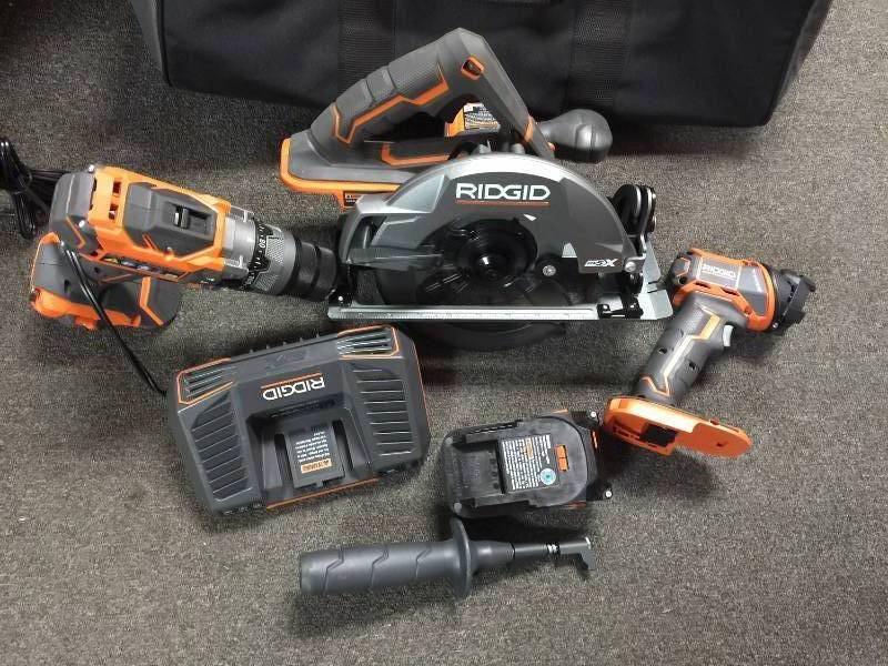 lot 34 image: Ridgid gen5x 3 pieces in working condition with battery  and charger